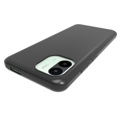Xiaomi Redmi A2 (Redmi A1) cieta silikona (TPU) melns apvalks | vacins.lv