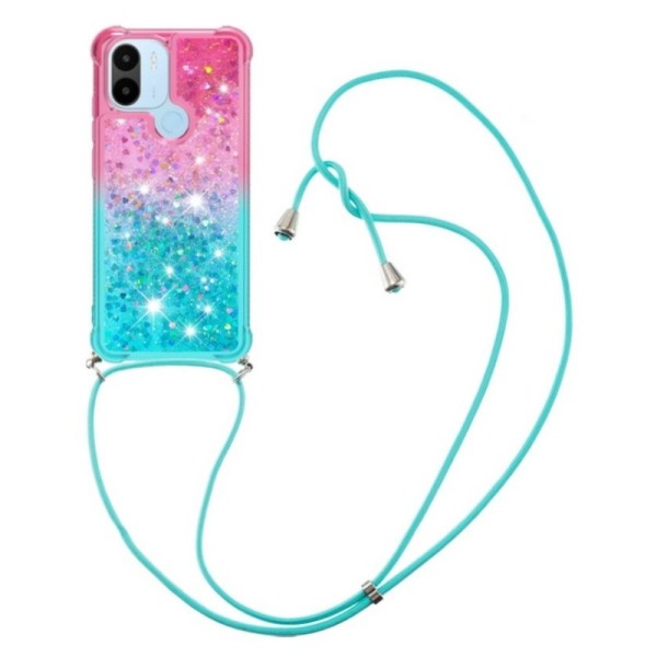 „Strap“ Shine cieta silikona (TPU) apvalks - piparmētru / rozs (Redmi A2 / A1 / A2+ / A1+)
