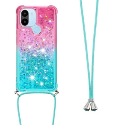 Xiaomi Redmi A2 (Redmi A1, A2+, A1+) Strap Shine cieta silikona (TPU) piparmētru / rozs apvalks | Vacins.lv