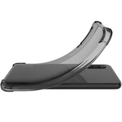 Asus Rog Phone 7 (7 Pro, 7 Ultimate) Imak pastiprinātas aizsardzības cieta silikona (TPU) dzidrs pelēks vāciņš | Vacins.lv