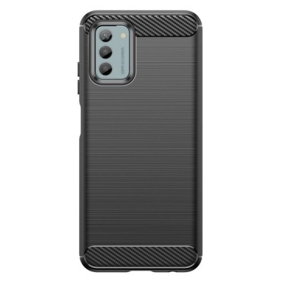 Nokia G22 „Carbon“ cieta silikona (TPU) melns vāciņš | Vacins.lv