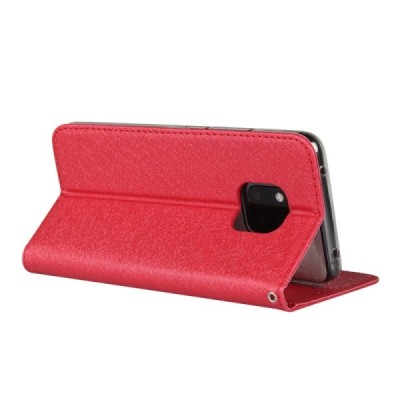 „Silk“ Skin serijos Huawei Mate 20 Pro raudonas odinis atverčiamas dėklas | Priedai.lt