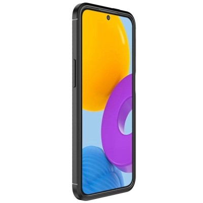 Samsung Galaxy Xcover 6 Pro (G736) „Fiber“ kieto silikono TPU juodas dėklas - nugarėlė | Priedai.lt