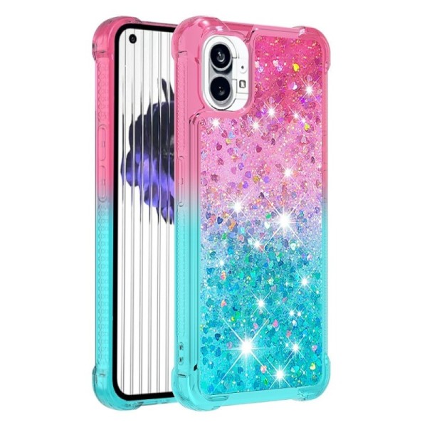 „Shine“ cieta silikona (TPU) apvalks - piparmētru / rozs (Nothing Phone 1)