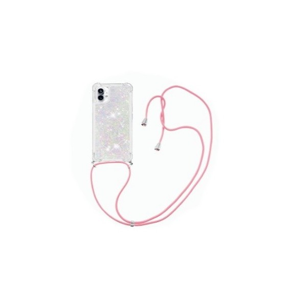 „Strap“ Shine cieta silikona (TPU) apvalks - dzidrs (Nothing Phone 1)