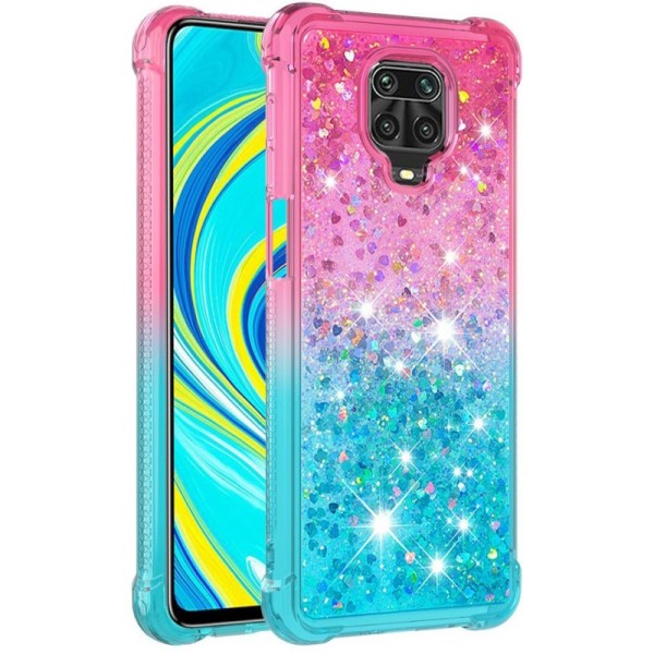 „Shine“ cieta silikona (TPU) apvalks - piparmētru / rozs (Redmi Note 9 Pro)