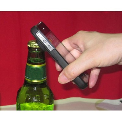 Plastikinis Apple iPhone SE (5, 5s) dėklas su integruotu butelių atidarytuvu / Priedai.lt