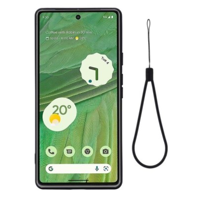 Google Pixel 7A Shell cieta silikona (TPU) apvalks - melns | vacins.lv