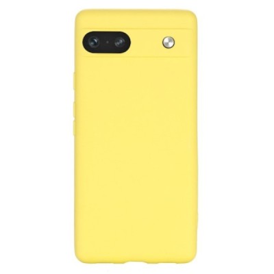 Google Pixel 7A Shell cieta silikona (TPU) apvalks - dzeltens | vacins.lv