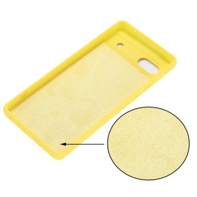 Google Pixel 7A Shell cieta silikona (TPU) apvalks - dzeltens | vacins.lv