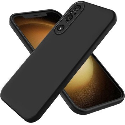 Sony Xperia 1 V „Shell“ cieta silikona (TPU) melns apvalks | vacins.lv