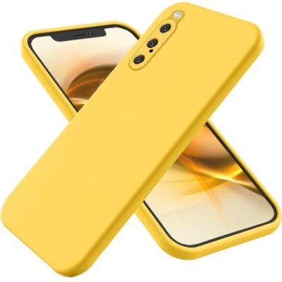 Sony Xperia 10 V „Shell“ cieta silikona (TPU) dzeltens apvalks | vacins.lv