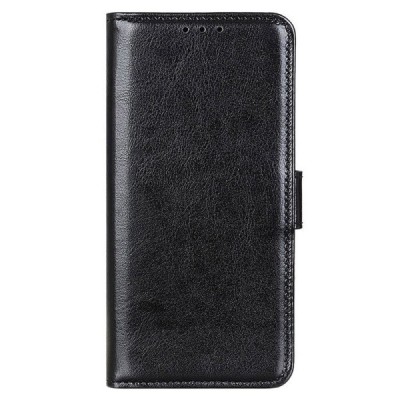 Asus Rog Phone 7 (Rog Phone 7 Ultimate) atvēramais ādas melns maciņš (maks) | Vacins.lv