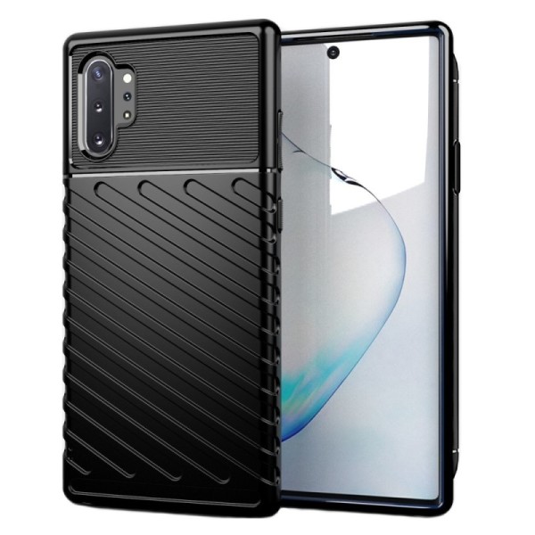 „Twill“ kieto silikono (TPU) dėklas - juodas (Galaxy Note 10+)