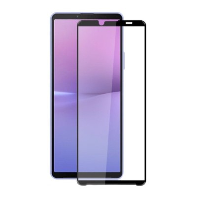 Sony Xperia 10 V Mocolo 2.5D Tempered Glass melns ekrāna aizsargstikls | Vacins.lv