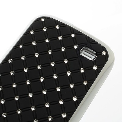 Samsung Galaxy S4 mini elegantiškas juodas dėklas su blizgučiais / Priedai.lt