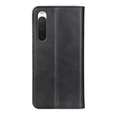 Sony Xperia 10 V „Split“ sērijas melns atvērams maciņš, maks | Vacins.lv