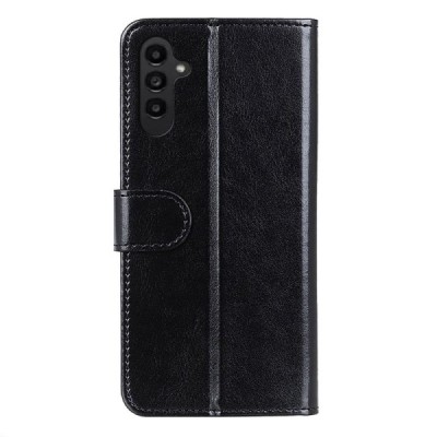 Samsung Galaxy A14 5G (SM-A146B) atvēramais ādas melns maciņš, grāmata (maks) | Vacins.lv