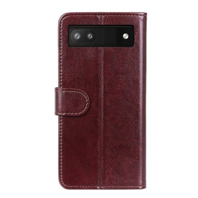 Google Pixel 7A atvēramais ādas brūns maciņš (maks) | Vacins.lv