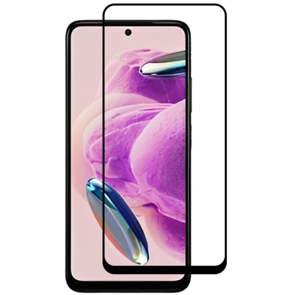 „Rurihai“ Tempered Glass pilnīgi aizsedzams ekrāna aizsargstikls 2.5D - melns (Redmi Note 12S)