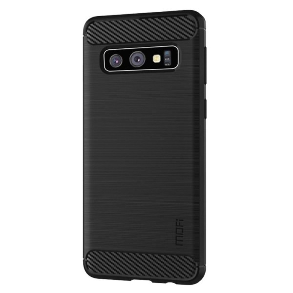 „Mofi“ Carbon kieto silikono (TPU) dėklas - juodas (Galaxy S10)