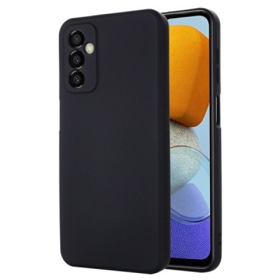 Samsung Galaxy M23 (SM-M236B, SM-E236B) „Shell“ cieta silikona (TPU) melns apvalks | vacins.lv