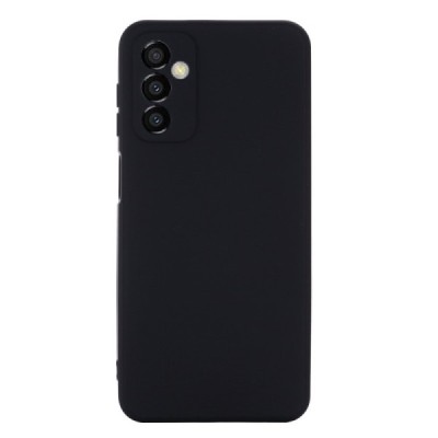 Samsung Galaxy M23 (SM-M236B, SM-E236B) „Shell“ cieta silikona (TPU) melns apvalks | vacins.lv