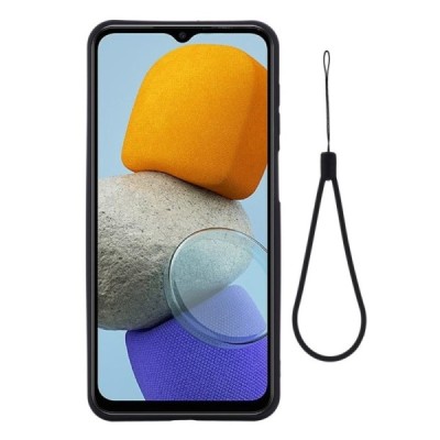 Samsung Galaxy M23 (SM-M236B, SM-E236B) „Shell“ cieta silikona (TPU) melns apvalks | vacins.lv