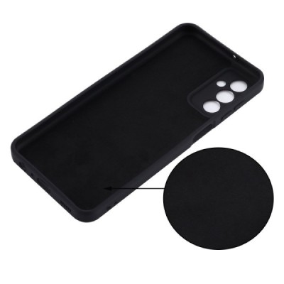 Samsung Galaxy M23 (SM-M236B, SM-E236B) „Shell“ cieta silikona (TPU) melns apvalks | vacins.lv