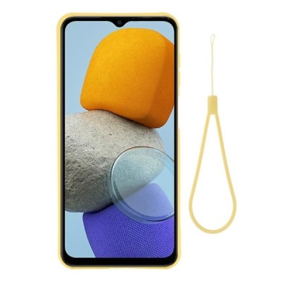 Samsung Galaxy M23 (SM-M236B, SM-E236B) „Shell“ cieta silikona (TPU) dzeltens apvalks | vacins.lv