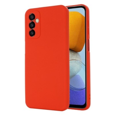 Samsung Galaxy M23 (SM-M236B, SM-E236B) „Shell“ cieta silikona (TPU) sarkans apvalks | vacins.lv