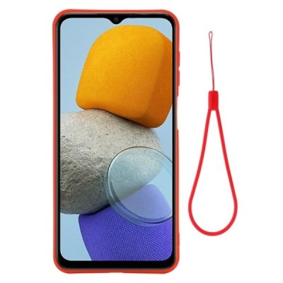 Samsung Galaxy M23 (SM-M236B, SM-E236B) „Shell“ cieta silikona (TPU) sarkans apvalks | vacins.lv