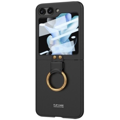 Samsung Galaxy Flip5 5G (SM-F731B) GKK Creative plastikinis juodas dėklas - nugarėlė | Priedai.lt