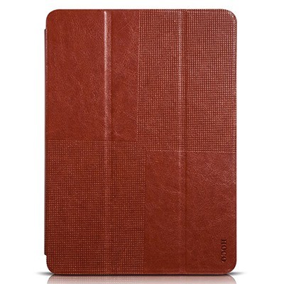 Prabangus „HOCO“ Crystal serijos odinis atverčiamas rudas Samsung Galaxy Tab S 10.5 T805 dėklas / Priedai.lt