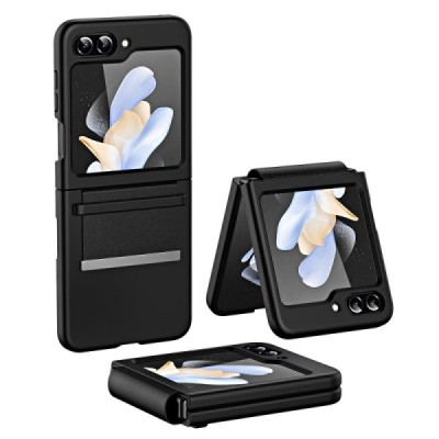 Samsung Galaxy Flip5 5G (SM-F731B) „Strap“ plastikinis juodas dėklas - nugarėlė | Priedai.lt