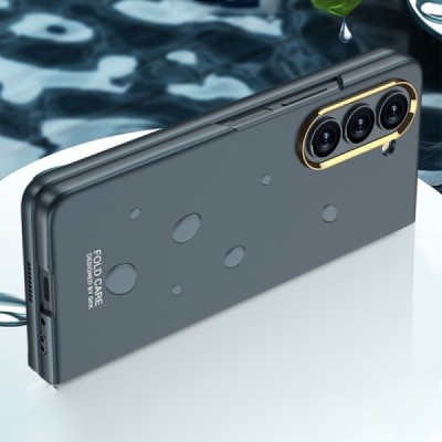 Samsung Galaxy Fold5 5G (SM-F946B) GKK Creative Glass melns plastika apvalks | vacins.lv