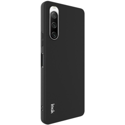 Sony Xperia 10 V „Imak“ cieta silikona (TPU) melns apvalks | vacins.lv