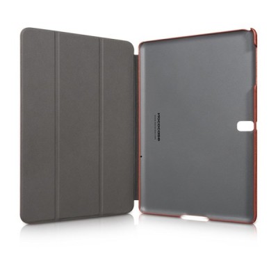 Prabangus „HOCO“ Crystal serijos odinis atverčiamas rudas Samsung Galaxy Tab S 10.5 T805 dėklas / Priedai.lt