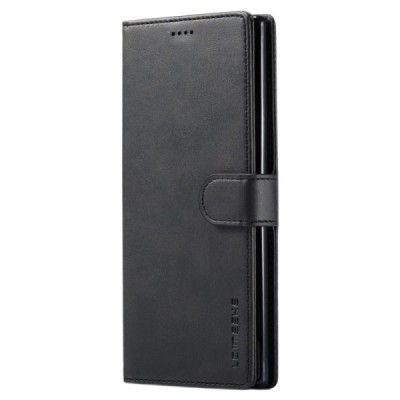 Samsung Galaxy Note 10+ (N975F) „Lc.Imeeke“ melns ādas atvērams maciņš | Vacins.lv