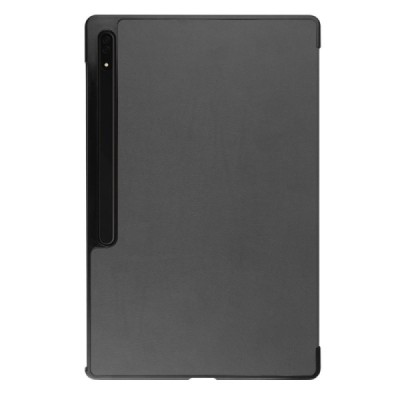 Samsung Galaxy Tab S10 Ultra, S9 Ultra, S8 Ultra atvēramais pelēks maciņš | Vacins.lv