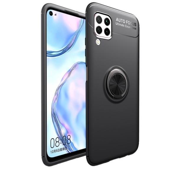 „Lenuo“ Kickstand cieta silikona (TPU) apvalks - melns (P40 Lite)