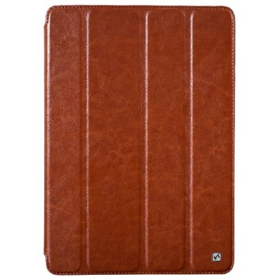 Prabangus „HOCO“ Crystal serijos odinis atverčiamas rudas Apple iPad Air dėklas / Priedai.lt