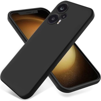 Xiaomi Redmi Note 12 Turbo (Poco F5 5G) „Shell“ cieta silikona (TPU) melns apvalks | vacins.lv