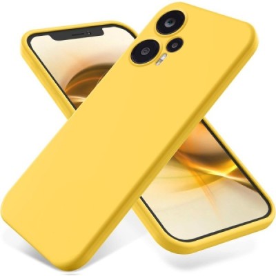 Xiaomi Redmi Note 12 Turbo (Poco F5 5G) „Shell“ cieta silikona (TPU) dzeltens apvalks | vacins.lv