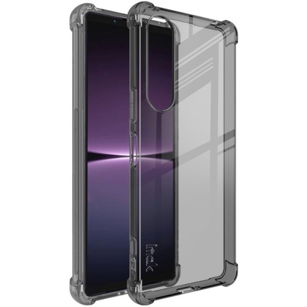 „Imak“ pastiprinātas aizsardzības cieta silikona (TPU) apvalks - pelēks (Xperia 1 V)