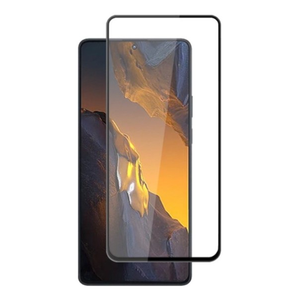 „Mocolo“ 2.5D Tempered Glass ekrāna aizsargstikls 0.26 mm - melns (Redmi Note 12 Turbo / Poco F5 5G)