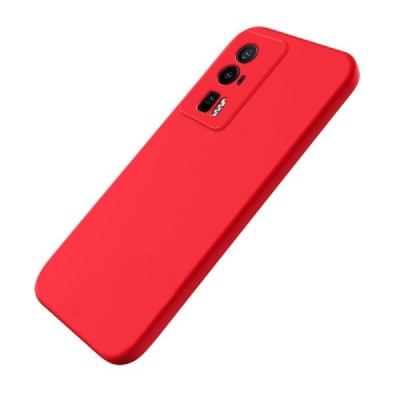 Xiaomi Poco F5 Pro „Shell“ cieta silikona (TPU) sarkans apvalks | vacins.lv