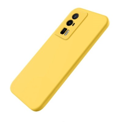 Xiaomi Poco F5 Pro „Shell“ cieta silikona (TPU) dzeltens apvalks | vacins.lv