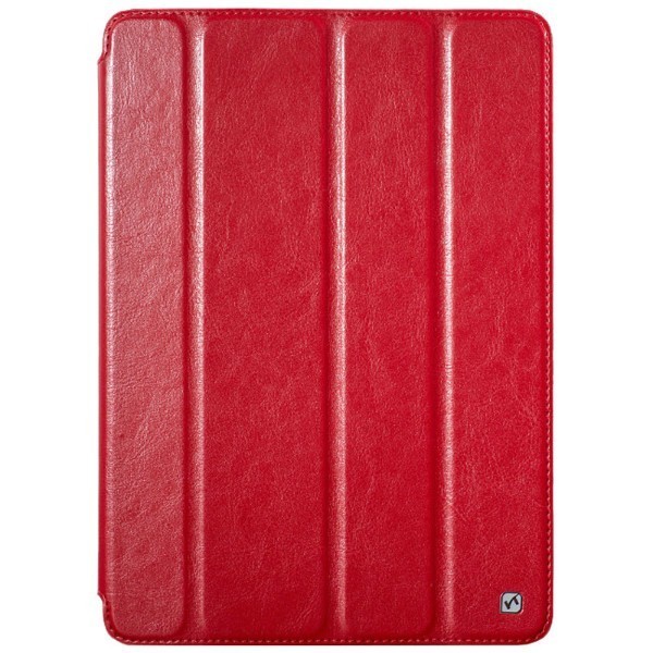 „HOCO“ Crystal atverčiamas odinis dėklas - raudonas (iPad Air)