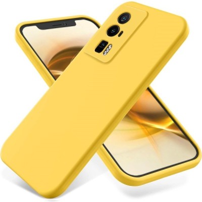Xiaomi Poco F5 Pro „Shell“ cieta silikona (TPU) dzeltens apvalks | vacins.lv